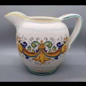 Deruta Ceramics Raffaellesco Pitcher - Made in Italy